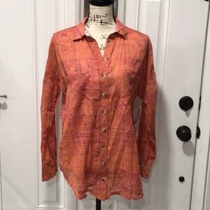 🆕Free People Sunset Combo Button Down Shirt Long Sleeves Light Weight
XSmall